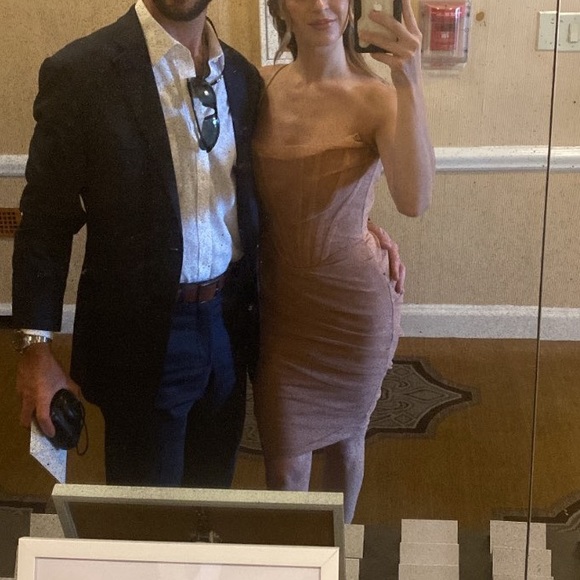 House of CB Blush/Nude Tulle Corset Dress - Picture 6 of 6